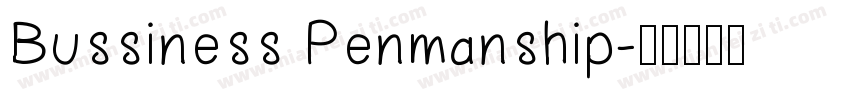Bussiness Penmanship字体转换